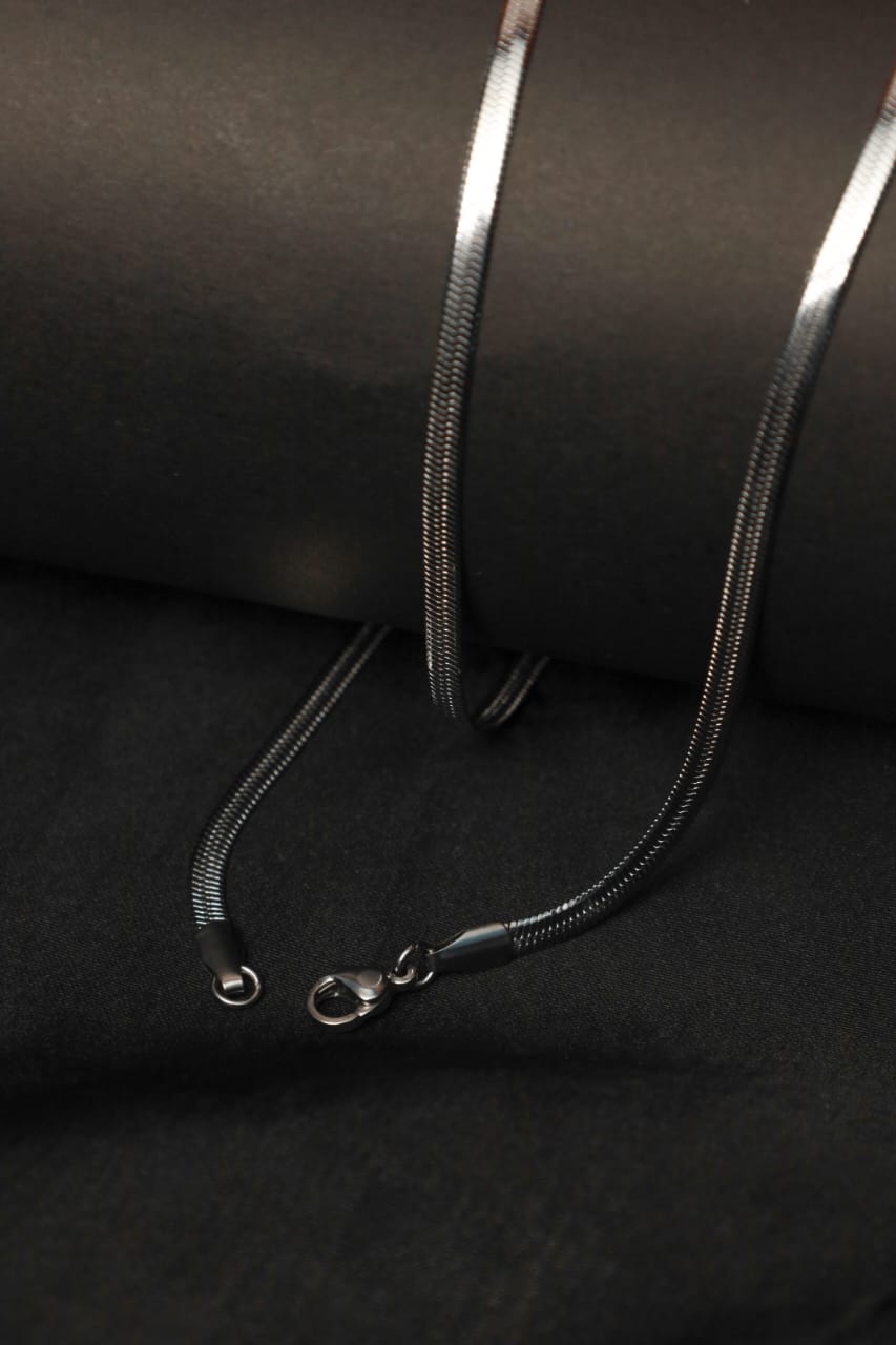 Flat, Silky Silver Snake Chain