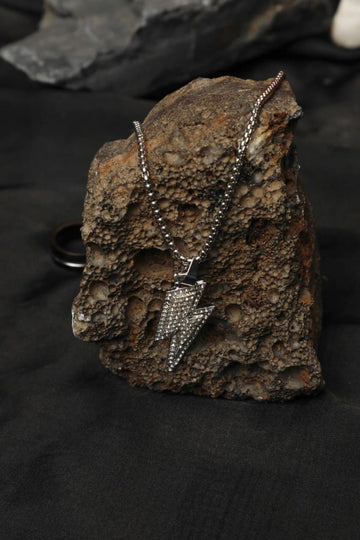 Pave Lightning Bolt Pendant