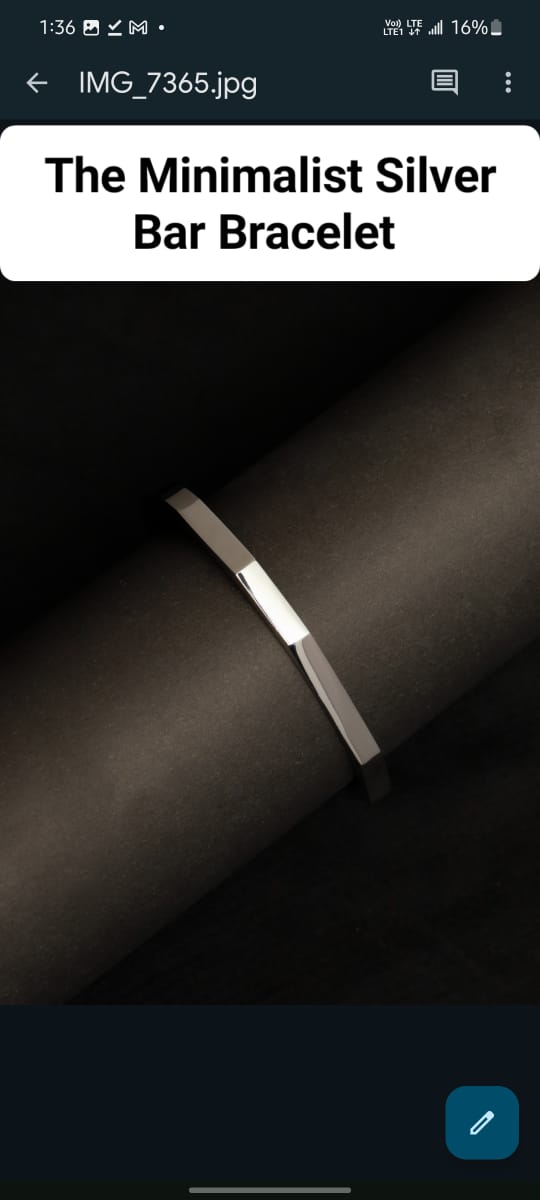 The Minimalist Silver Bar Bracelet